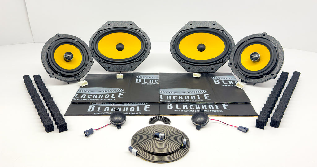 Actualización del kit de altavoces JL Audio C1 Plug &amp; Play - Diseñado para F-150 2015-2024 y SuperDuty 2017-2024