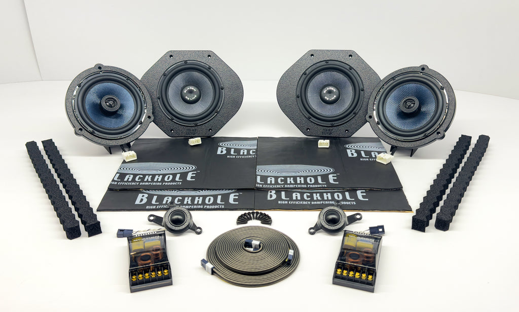 Actualización del kit de altavoces de 2 vías Plug &amp; Play de la serie RS Gladen-Mosconi - Diseñado para F-150 2015-2024 y SuperDuty 2017-2024