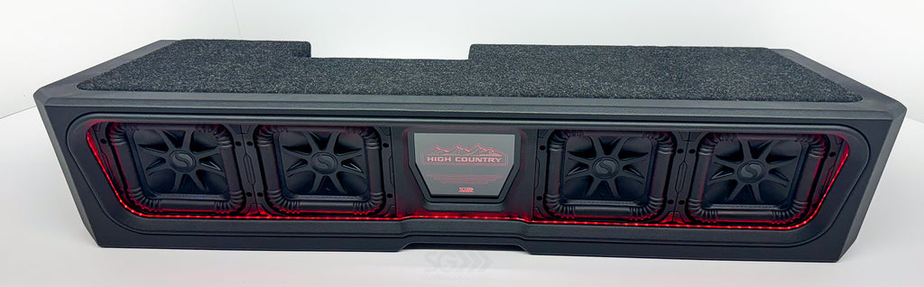 Custom Kicker Four L7S 8-inch Front-Firing Vented Sub Enclosure: 2019–2025 GMC & Chevy