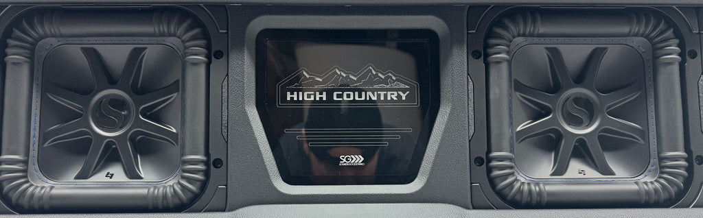 Custom Kicker Four L7S 8-inch Front-Firing Vented Sub Enclosure: 2019–2025 GMC & Chevy