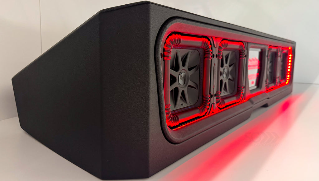 Custom Hand-Crafted Subwoofer Enclosure for the 2019-2024 GMC Sierra and 2019-2024 Chevy Silverado