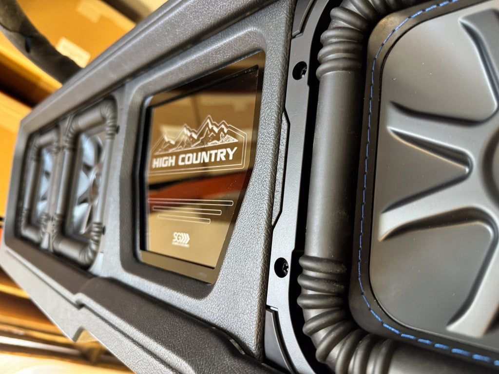 Custom Kicker Four L7S 8-inch Front-Firing Vented Sub Enclosure: 2019–2025 GMC & Chevy