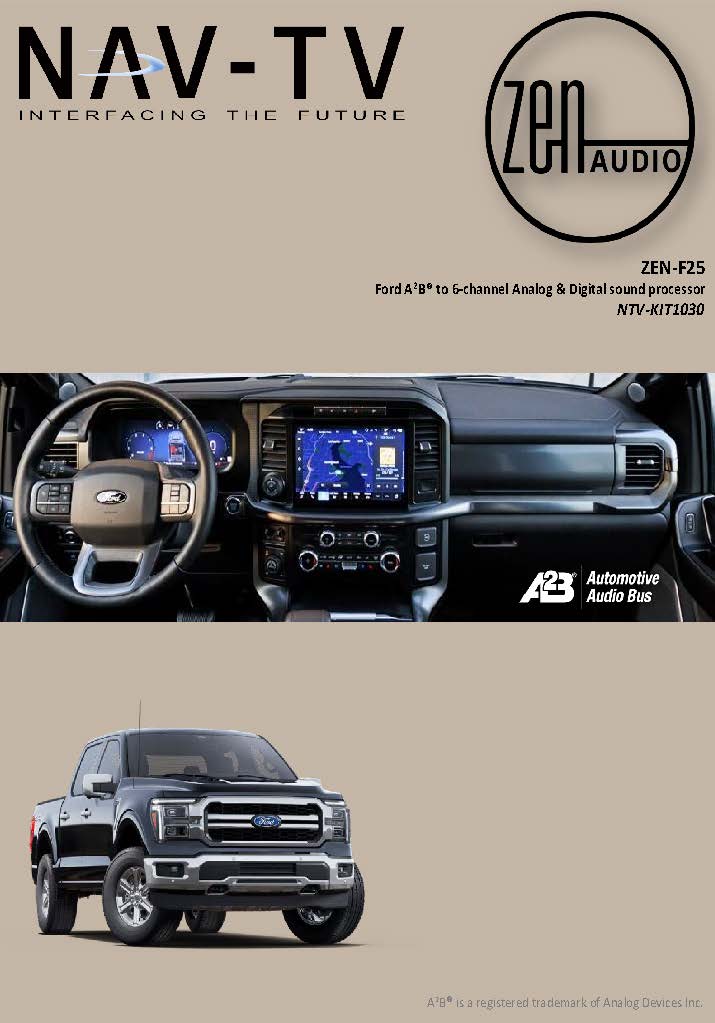 2025+ Ford Factory Integration Stereo ZEN-F25 Interface for B&O Including Unleashed for Complete Upgrades