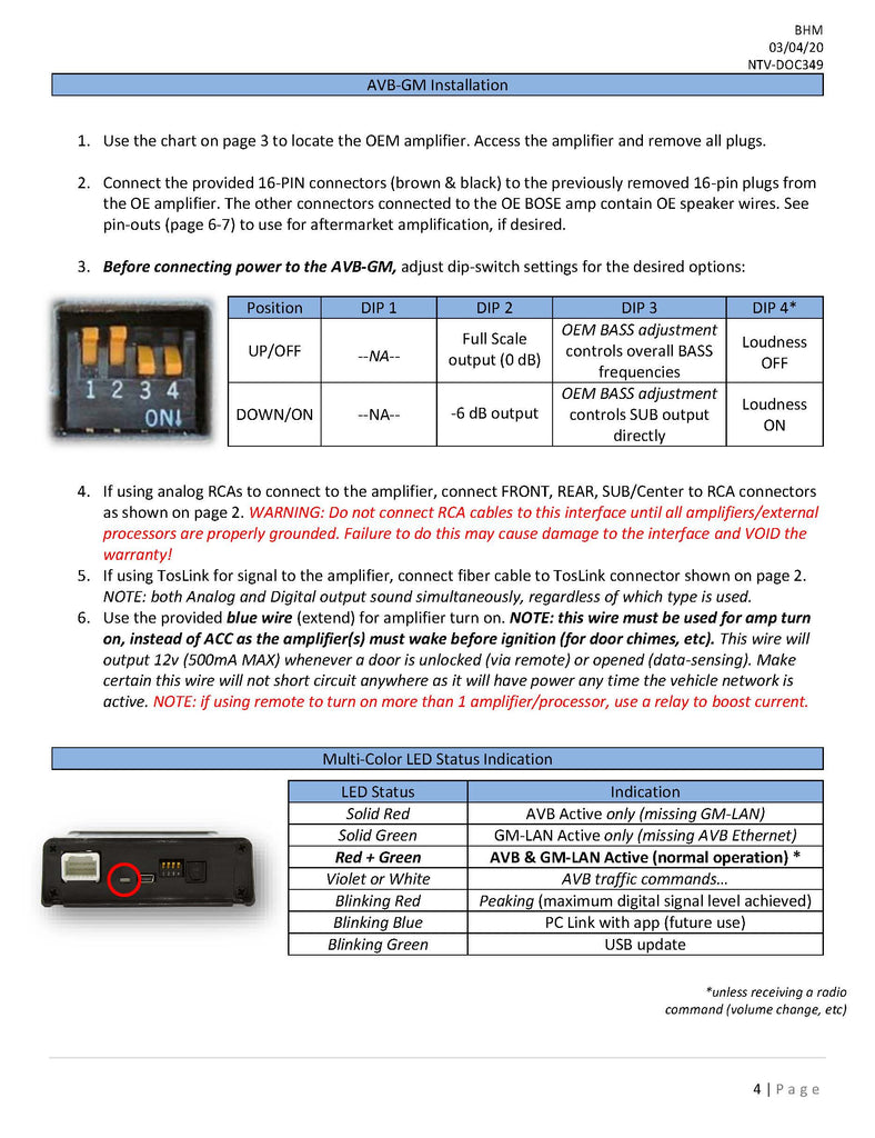 2019-2025 GM with Bose Interface - Nav-TV ZEN AVB-GM