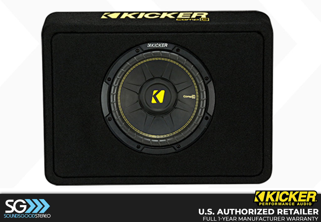 Kicker 44TCWC102 CompC Series 10-inch Ported Loaded Enclosure - 2 Ohm Final