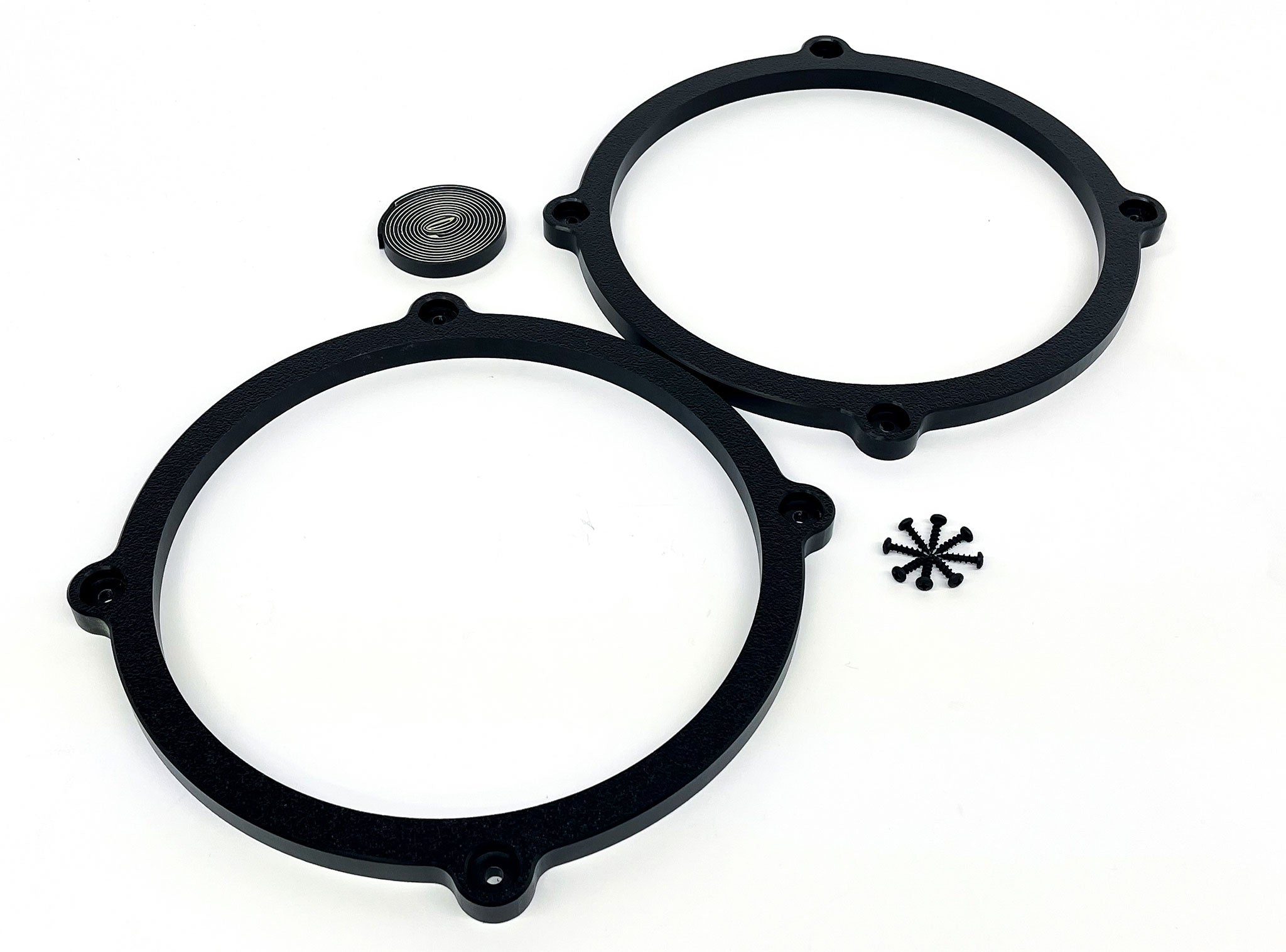 Custom Speaker Adapters Compatible with 2005-2022 Chevrolet Corvette (C6  C7 C8) (Front Location Pair)-10-inch Mid-Bass/Subwoofer