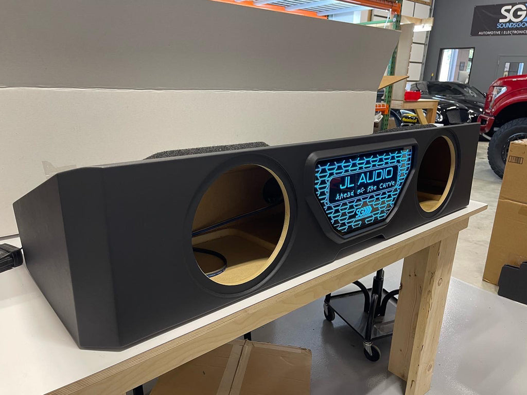 Custom JL Audio W6V3 Two 10-inch Front-Firing Vented Sub Enclosure: 2019–2025 GMC & Chevy