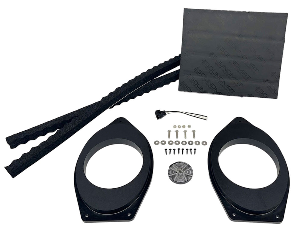 Custom Speaker Adapters -Front 6.5-inch - Complete Kit - Compatible with 2014-2023 GMC/Chevrolet Vehicles - Front 6.5-inch,Complete Kit