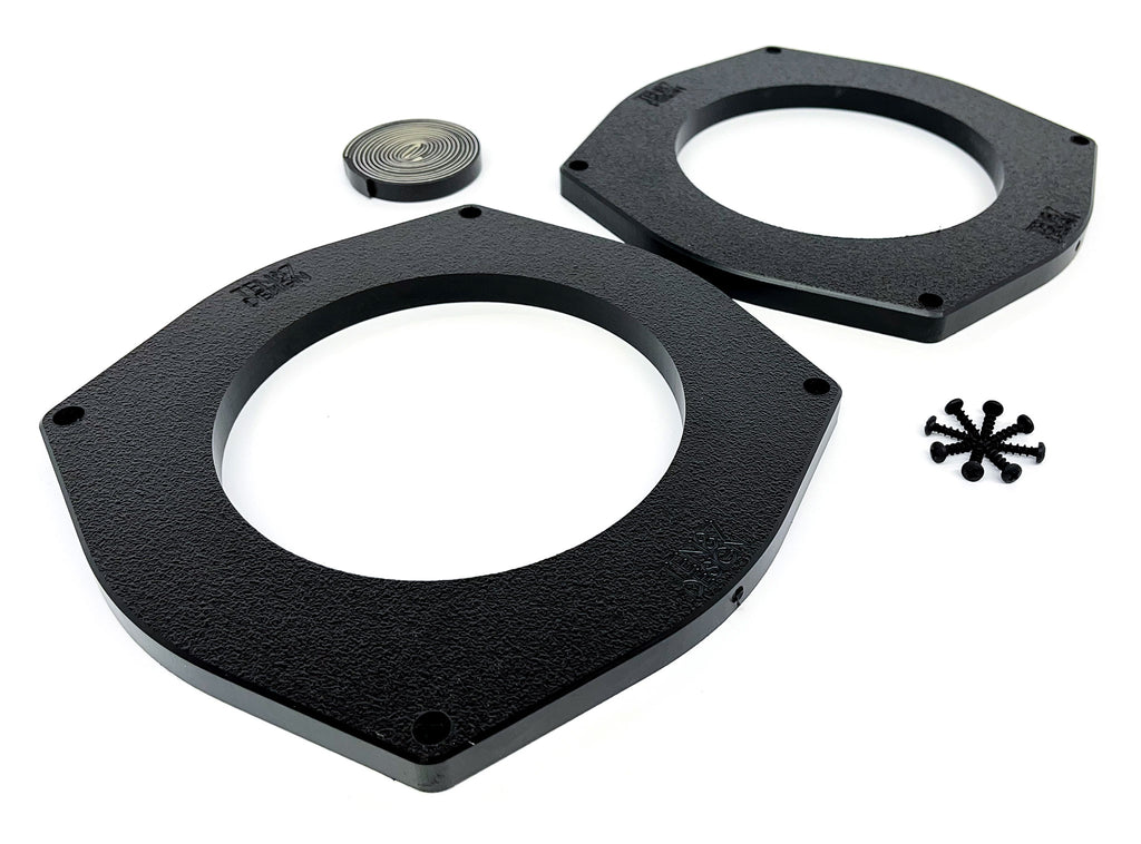 Custom 6.5-inch Speaker Adapters - Compatible with Land Rover - Fits Front & Rear - One Pair - 6.5-inch,Adapters Only