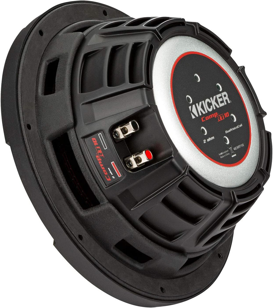 Kicker CWRT10 CompRT Series Shallow Mount 10-inch 400w Subwoofer - Dual 2 Ohm