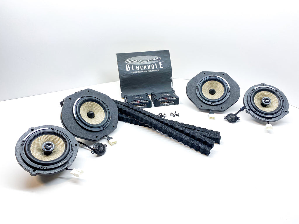 Paquete de actualización del kit de altavoces de 2 vías Plug &amp; Play Focal Flax EVO para F-150 2015-2024 y SuperDuty 2017-2024