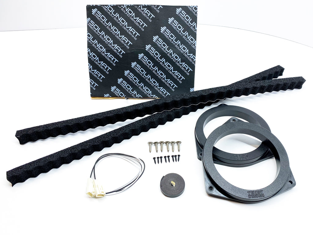 Custom Speaker Adapters - Rear 6.5-inch Complete Kit - Fits 2014+ Toyota Tundra - Rear 6.5-inch,Complete Kit