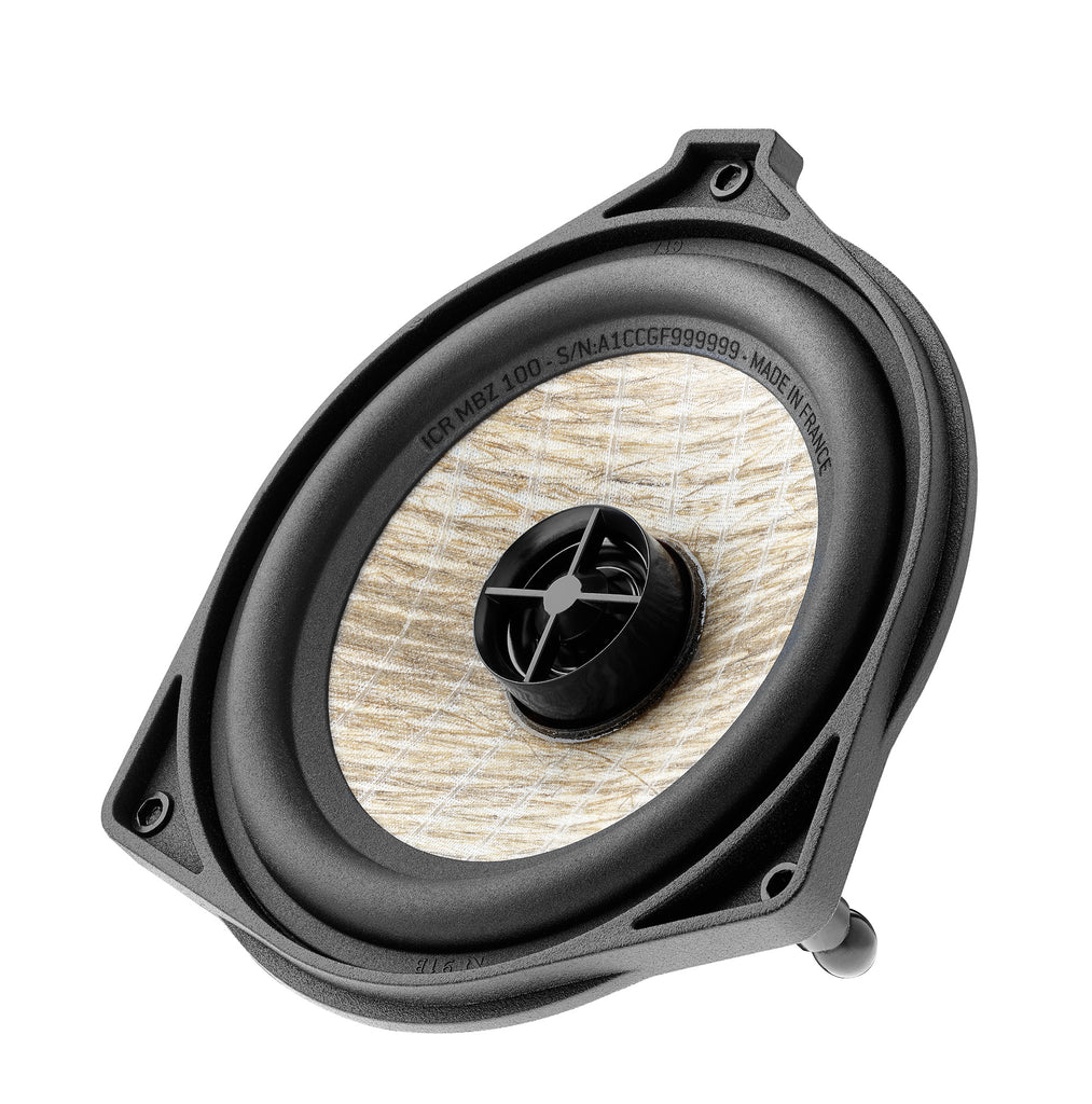 Focal Inside 2-Way High-fidelity Coaxial Surround Kit (Pair) - Flax Cone (100mm) - Compatible with Mercedes Benz