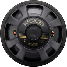 Load image into Gallery viewer, Kicker 50th Anniversary 15-Inch Competition Gold Letter 1000w Subwoofer