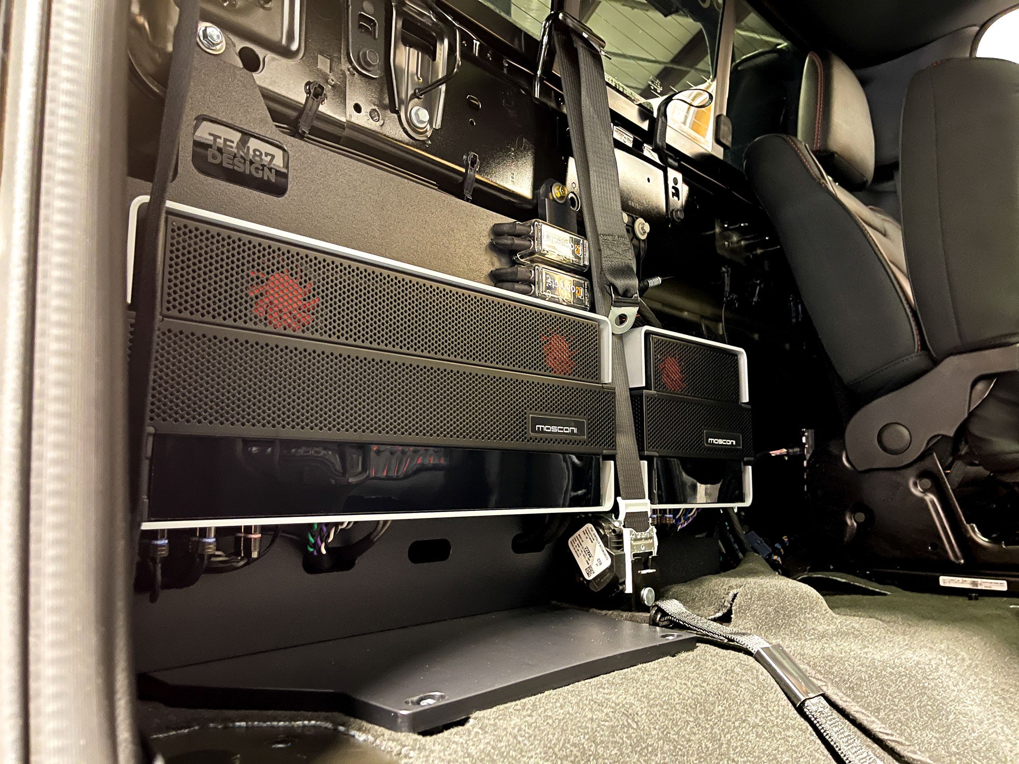 2019-2023 Dodge Ram Crew Cab Custom Made Amplifier Rack/Plate/Board - Wide