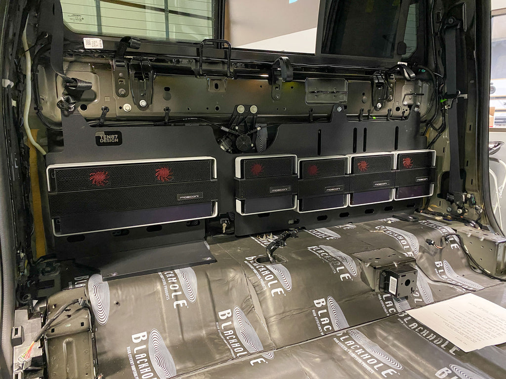 2019-2023 Dodge Ram Crew Cab Custom Made Amplifier Rack/Plate/Board - Full Length