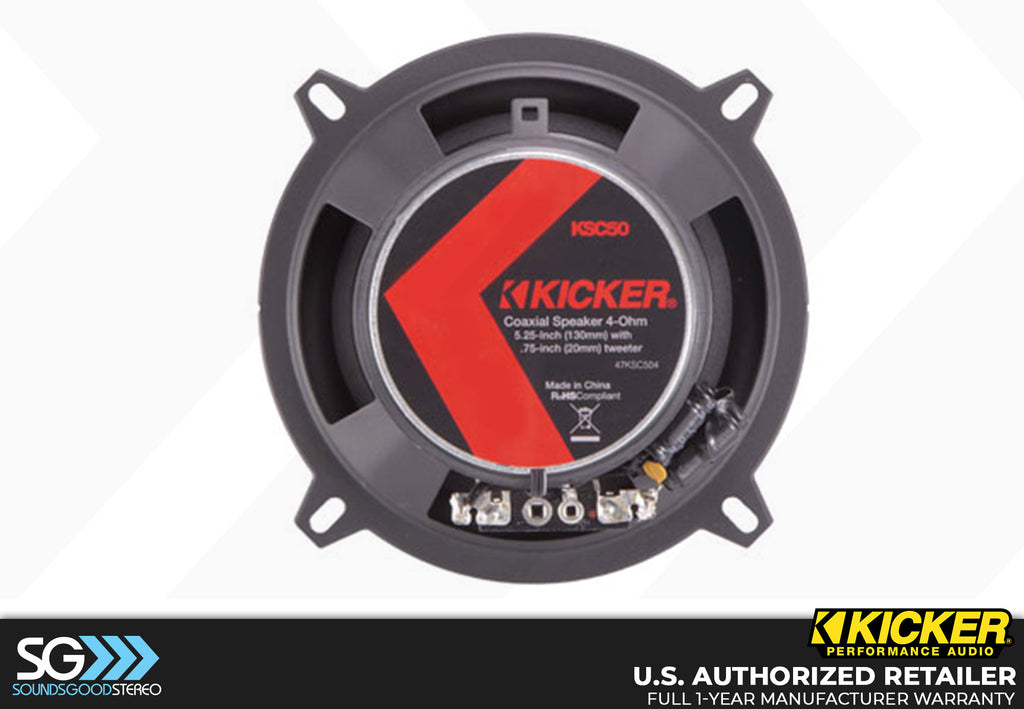 Kicker KSC50 KS Series 5.25-inch 2-way Coaxial Speaker Kit