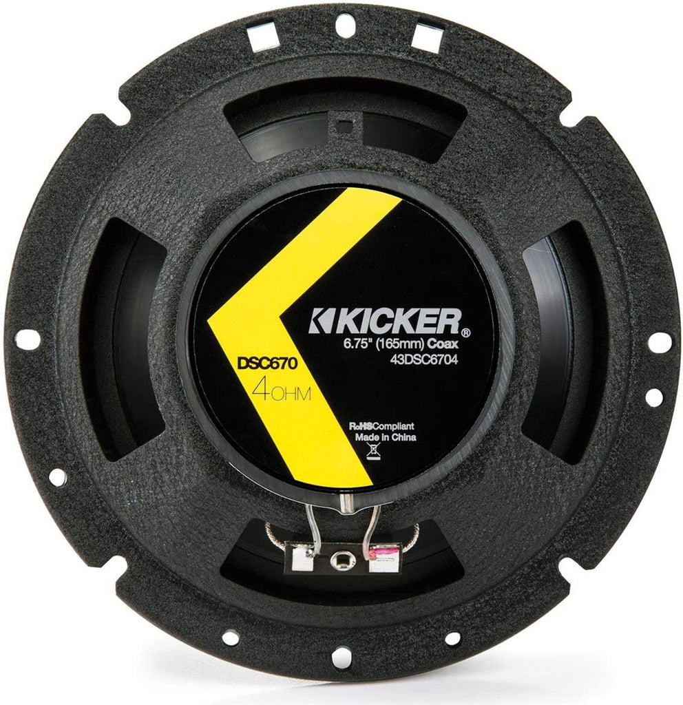 Kicker DS Series DSC670 6.75-Inch 2-way Coaxial Speaker Kit