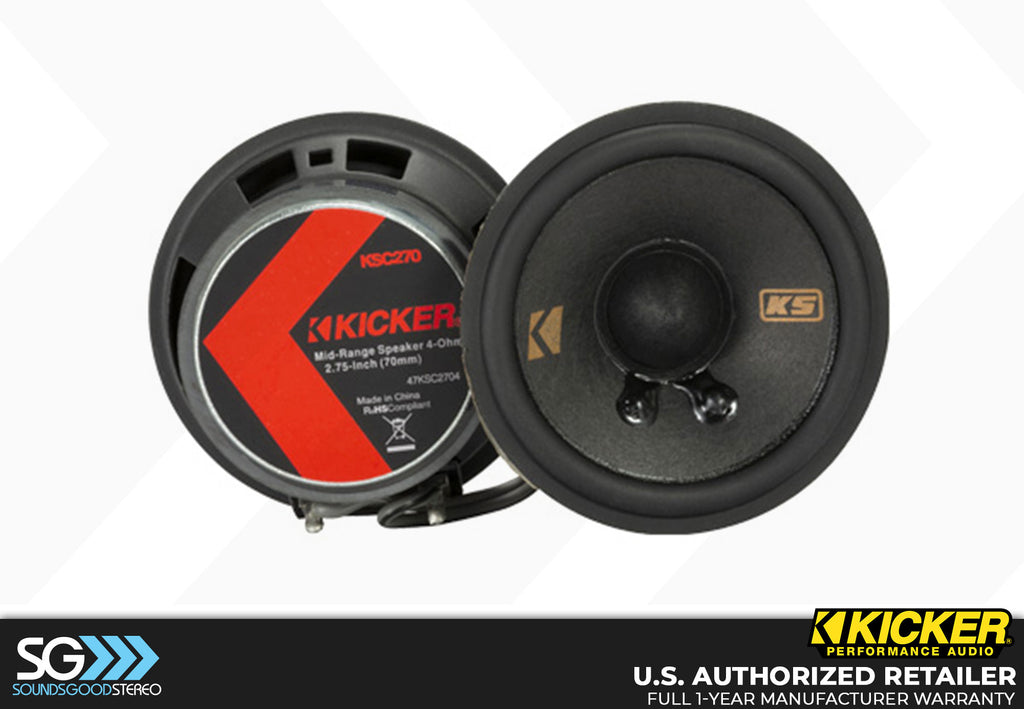 Kicker KSS269 6x9-Inch & 2.75-Inch 2-way Kit with GM/Ford/Chrysler/Dodge/Jeep Brackets