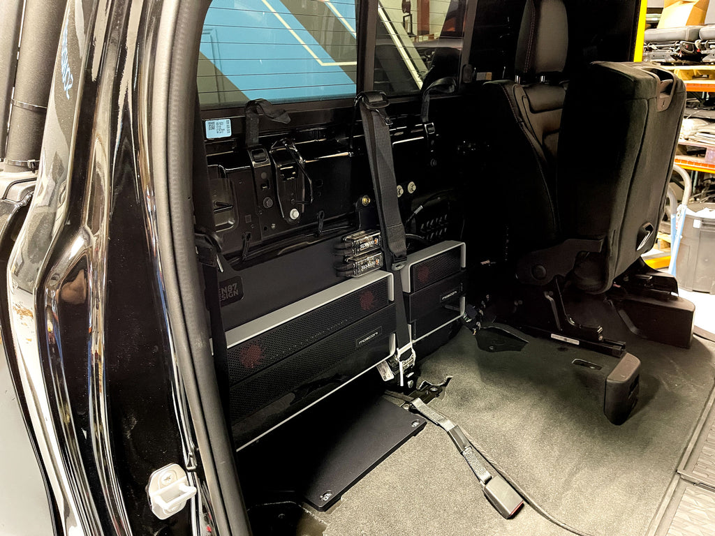 2019-2025 Dodge Ram Crew Cab Custom Made Amplifier Rack/Plate/Board - Wide