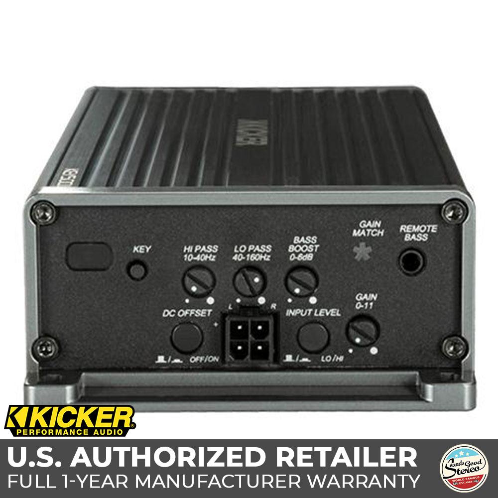 Kicker KEY5001 Key Series 1-channel Mono-Block Subwoofer Compact Smart Amplifier