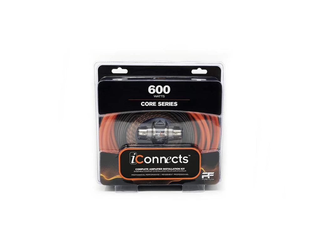 iConnects ICCORE600 - 600 Watt Complete Amplifier Kit with RCA Cables