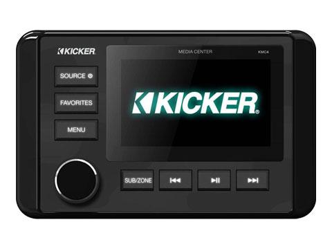 Kicker KMC4 Marine Dual Zone Media Receiver Stereo