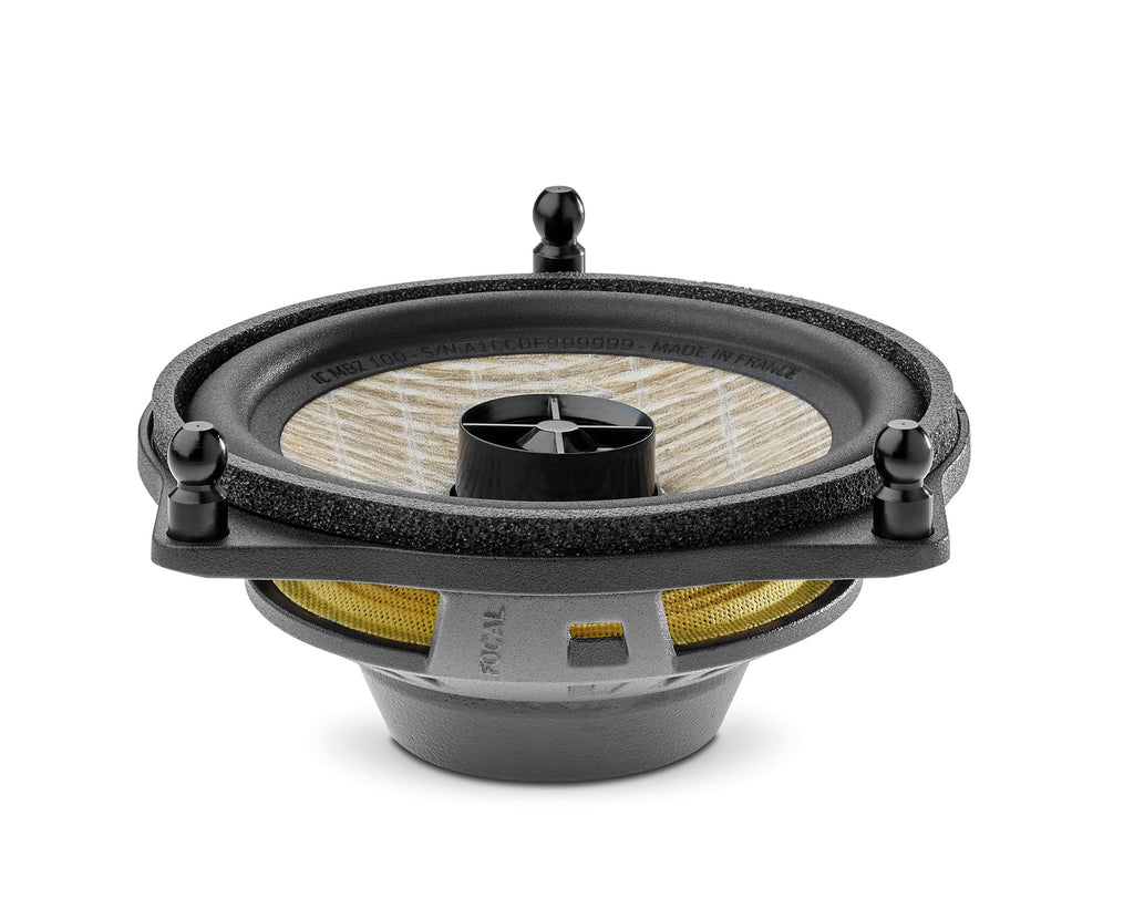 Focal Inside 2-Way High-fidelity Coaxial Kit (Pair) - Flax Cone (100mm) - Compatible with Mercedes Benz