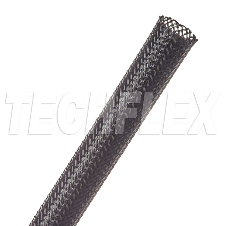 TechFlex Flexo® PET Splice Free Wire Sleeving (Sold by the Foot) - 4-Gauge,Black