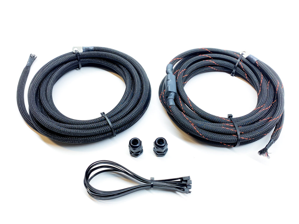 Full Length Power and Ground Power Cable Kit (Designed for 2015+ Vehicles) - 4-Gauge