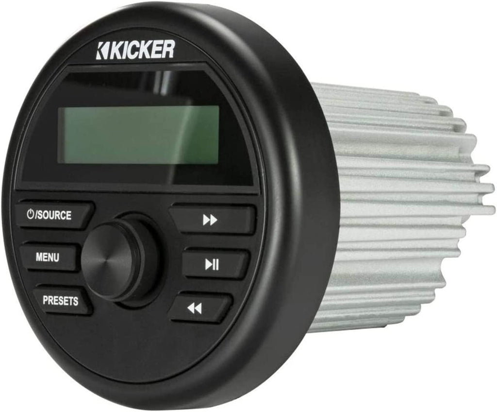 Kicker KMC2 Weather-Resistant Multi-Media Gauge-Style Receiver w/Bluetooth