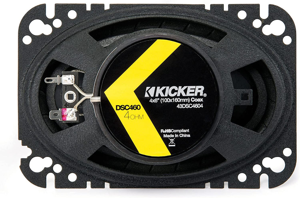 Kicker DSC460 DS Series 4x6-Inch 2-way Coaxial Speaker Kit