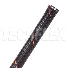 Load image into Gallery viewer, TechFlex Flexo® PET Splice Free Wire Sleeving (Sold by the Foot) - 8-Gauge,Black with Red Stripe