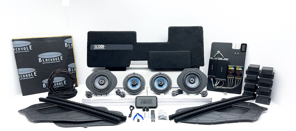 "Stealth" Gladen Audio RS 5-channel Passive Pre-Tuned Plug & Play Behind the Seat Stereo Upgrade (Non-Amplified)