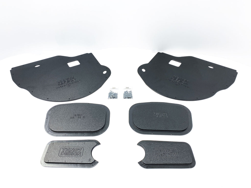 Custom Door Block Off Plates - Compatible with 2014-2021 Toyota Tundra CrewMax (Front & Rear Set) - CrewMax,Front & Rear Complete Set