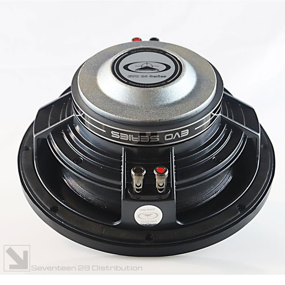 Audiomobile EVO 2410 High-Performance 10" Subwoofer designed for Compact Enclosures - Dual 4 Ohm