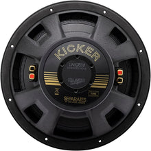 Load image into Gallery viewer, Kicker 50th Anniversary 12-Inch Competition Gold Letter 1000w Subwoofer