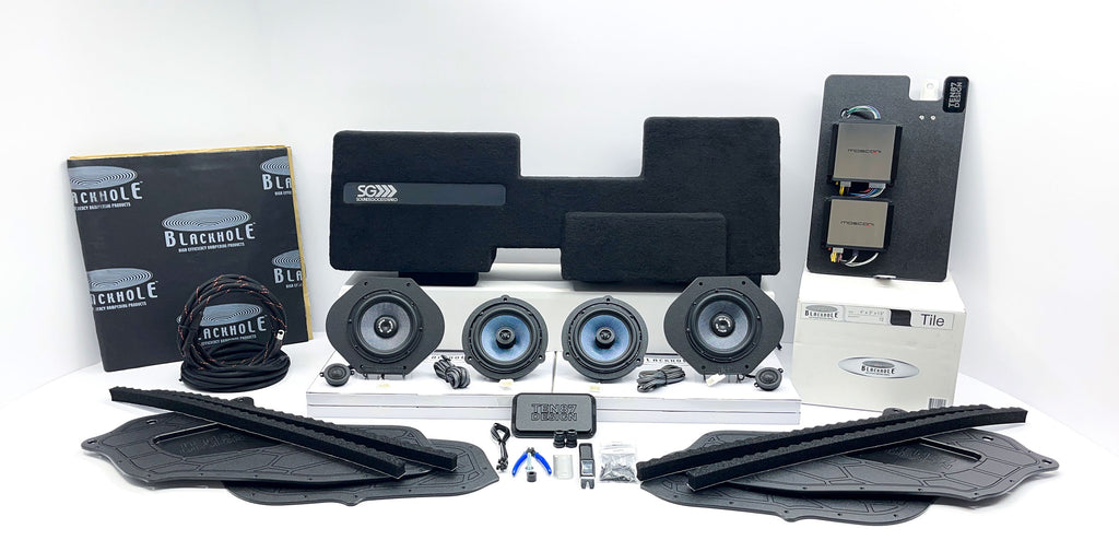 "Stealth" Gladen Audio RS 7-channel Fully Active Pre-Tuned Plug & Play Behind the Seat Stereo Upgrade (B&O Including Unleashed)
