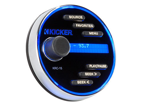 Kicker KRC15 Marine Two-Line Backlit Display Controller - Sounds Good Stereo Online