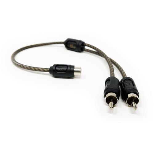 iConnects Pro Series RCA Y-Adapter Cable 1 Female RCA to 2 Male