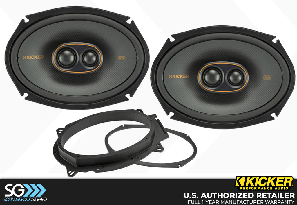 Kicker KSC6930 KS Series 6x9-inch 3-way Coaxial Speaker Kit