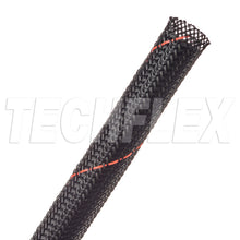 Load image into Gallery viewer, TechFlex Flexo® PET Splice Free Wire Sleeving (Sold by the Foot) - 4-Gauge,Black with Red Stripe
