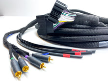 Load image into Gallery viewer, Custom Radio Integration T-Harness for Base Non-Amplified Model Vehicles - RCA Connections - Compatible with 2015+ Ford Vehicles - Complete Stereo Upgrade,RCA Tips