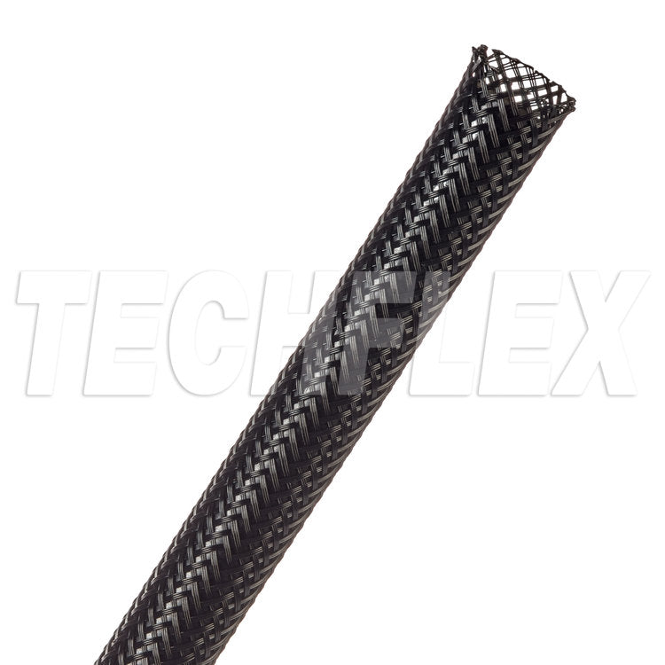 TechFlex Flexo® PET Splice Free Wire Sleeving (Sold by the Foot) - 8-Gauge,Black